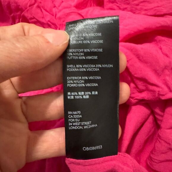 Maeve by Anthropologie Marlene Tiered Sleeveless Fuchsia Lined Maxi Dress SMALL - Picture 11 of 14